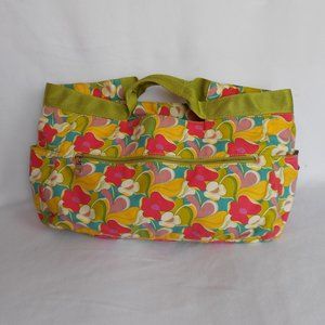 EUC Kenneth Cole Reaction Floral Canvas Tote